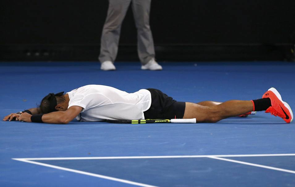 Sfinito, esausto, ma vincitore, Nadal incredulo ripensando agli ultimi mesi (Reuters)